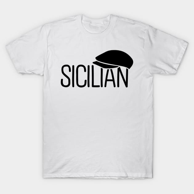 Sicilian with Coppola Hat T-Shirt by Abuewaida 